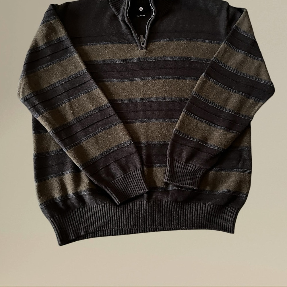AJ Modern Fit Quarter-Zip Sweater – XXL
